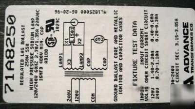 New brand 250 watt hps ballast kit