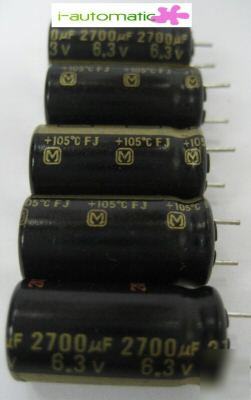 Panasonic 6.3V 2700UF esr motherboard capacitor x 5PCS 