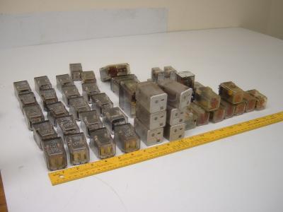 Lot of 46 relay allen bradley potter brumfield finder