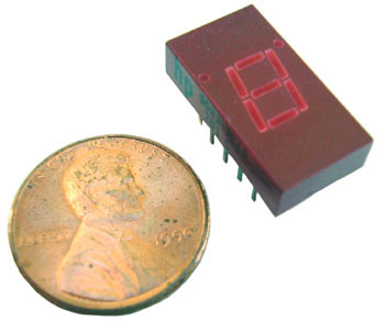 7 segment led display ~ red ~ 7.6MM ~ common cathode (4