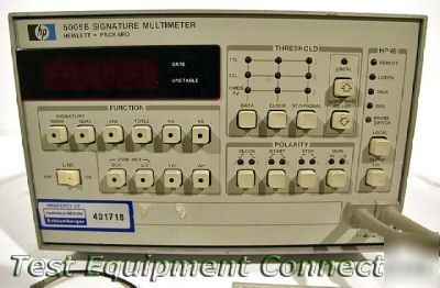 Agilent - hp 5005B signature analyzer/multimeter