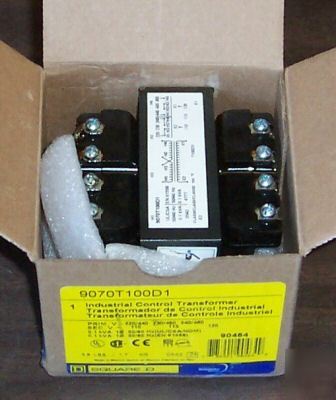 Square d 9070T100D1 control transformer 