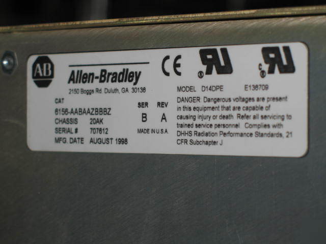 New ab allen bradley 6156 hid industrial 14