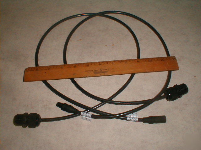 3' waterproof cable & connector: solar panel, car, boat