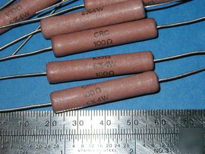 100 ohms @ 4 w silicone power resistors (50 pcs)