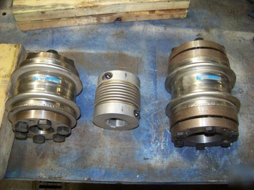 3 large rimtec industrial gear box ac motor couplings