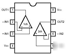 5 x LM393 dual comparator integrated circuits