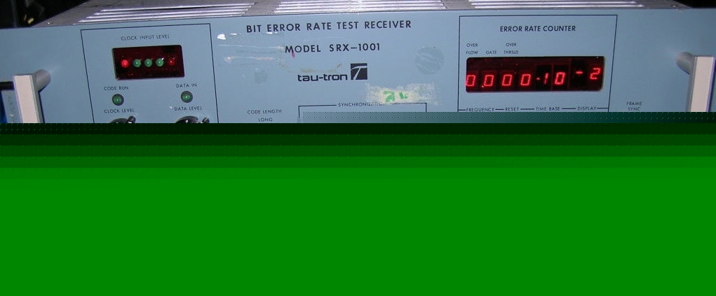 Bit error rate test receiver tau tron srx-1001