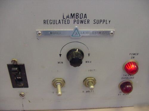 Lambda regulated power supply 0-35VDC nasa 15DC amps