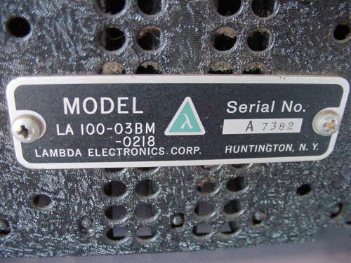 Lambda regulated power supply 0-35VDC nasa 15DC amps