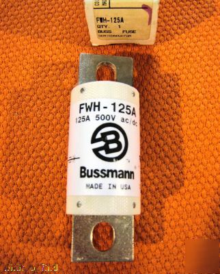 New buss semiconductor fwh-125A fuse fwh-125 FWH125A