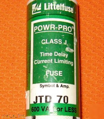 New littelfuse jtd-70 class j fuse JTD70 70 amp 600 v