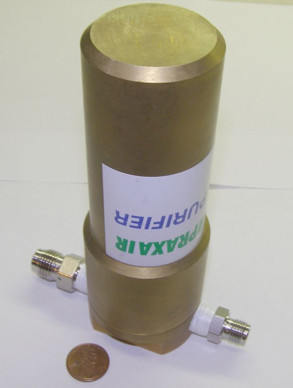 Praxair high pressure purifier...brass