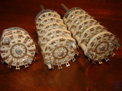 Centralab rotary switches 5 pole/12 pos 2 pole/12 pos