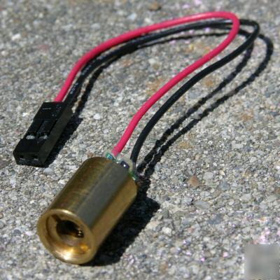 Laser diode module 4MW 650 nm apc 10.5MM dia 3 volt dc