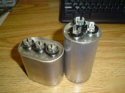 New 1 440V 50/7.5UF a/c dual round motor run capacitor 