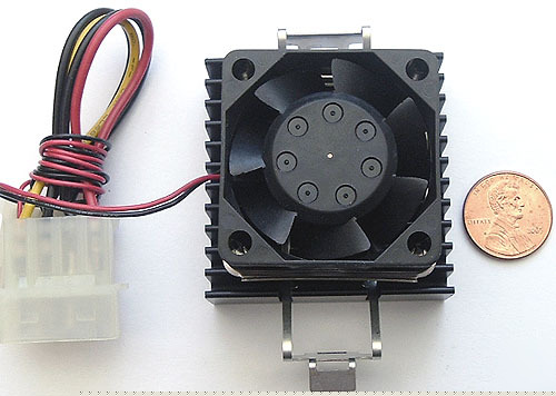 Fan ~ 12VDC 0.11A .11A ~ with heatsink & compound (1)