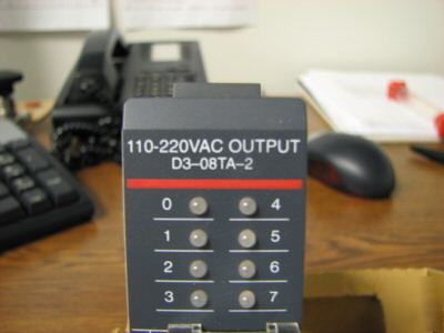Plc direct ac output module D3-08TA-2
