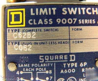 Square d 9007 mech. turret head position switch 