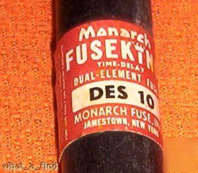New 6 monarch des 10 amp fuse warranty DES10 