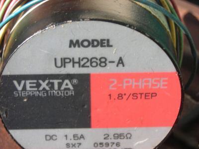 Vexta UPH268-a 1.5A 2-phase 1.8Â°/step dc 2.95OHM