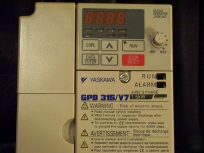 Yaskawa GPD315 / V7, 3.0 hp, 460VAC, ac variable drive