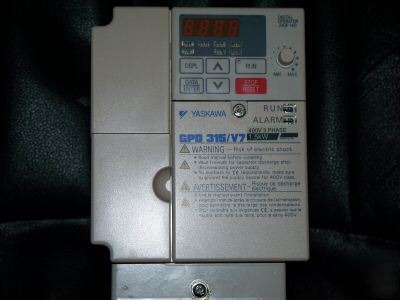 Yaskawa GPD315 / V7, 3.0 hp, 460VAC, ac variable drive