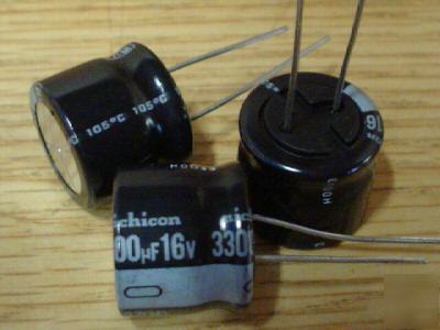 1600 nichicon 16V 3300UF mini low esr radial capacitors