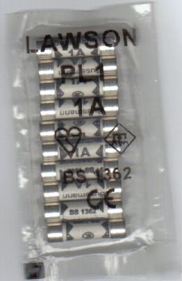 New 50 x 1AMP plug fuses 25MM BS1362 , many fuses