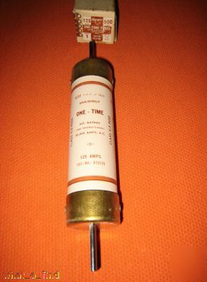 New gould shawmut OTS125 fuse ots-125 125 amp 600 volt