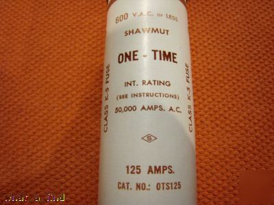 New gould shawmut OTS125 fuse ots-125 125 amp 600 volt