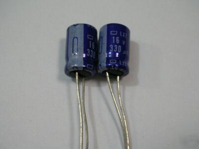 PKG500, 16V 330UF radial electrolytic capacitor 8X11.5