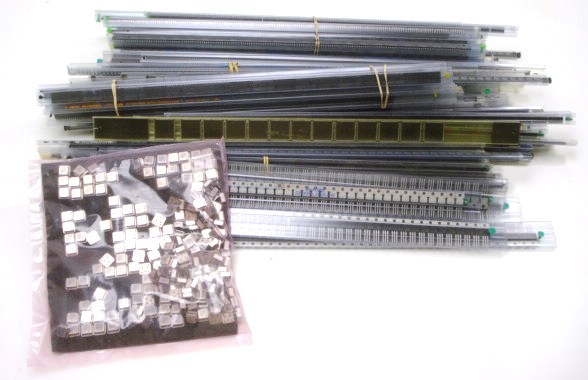 Lot of 13LBS of ic's and components in tubes