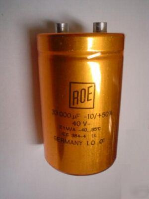 New 2 roe 40V 33000UF computer grade bus capacitor 