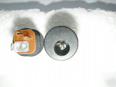 2.1 mm plastic, round, external nut, dc power jack
