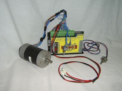 Axor brushless servo drive and motor package, 60V, 10A
