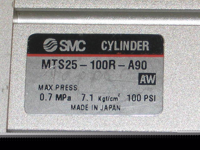 New smc MTS25-100R-A90 precision air cylinder 25MM bore