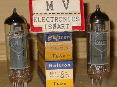2 tubes EL83 6CK6 haltron - valvole rÃ¶hren lampes