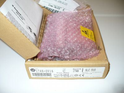 New allen bradley slc 500 1746-OV16 c output module