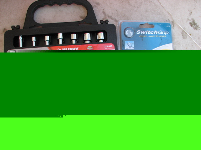 Switch grip dual jaw pliers & husky 7 piece nut driver