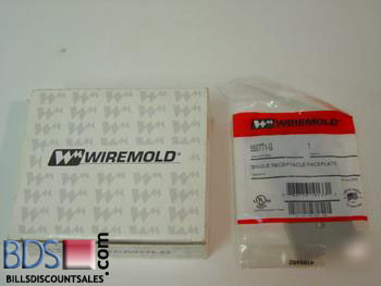 Wiremold receptacle FACEPLATE1522 gray c#5507T1-g