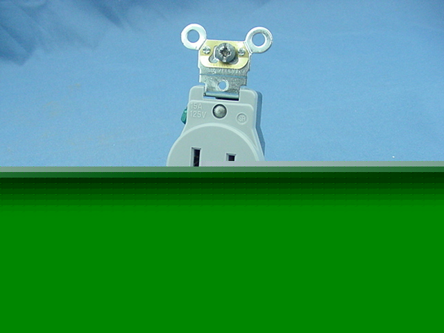 10 leviton gray grounding receptacle 5-15 15A 125V