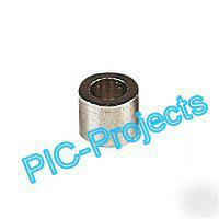 10 off 6MM round spacer aluminium 3.3MM thru hole 5 dia