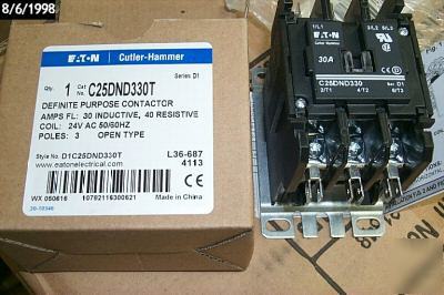 C25DND330T definite purpose contactor eaton c h