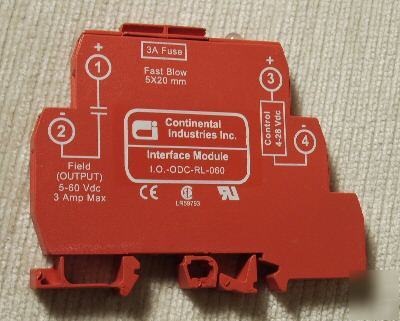 Continental i.o.-odc-rl-060 rail mount output module