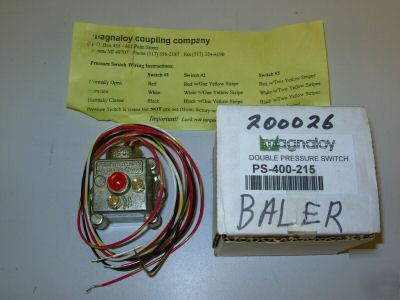 Magnaloy double pressure switch ps-400-215 250VAC 