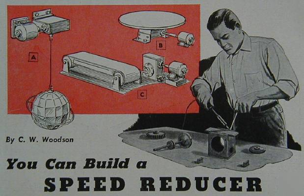 Speed reducer how-to design info & plans gear reduction