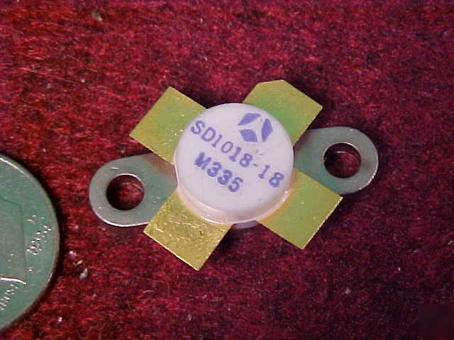 2PC SD1018-18 175MHZ rf transistor NTE320F w/diagram