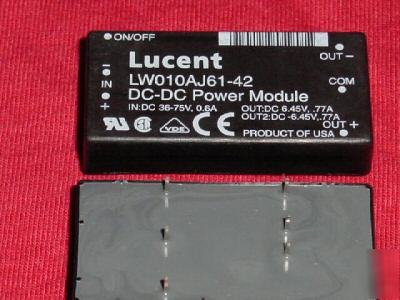 128 pcs. lucent# LW010AJ61-42, dc-dc power module