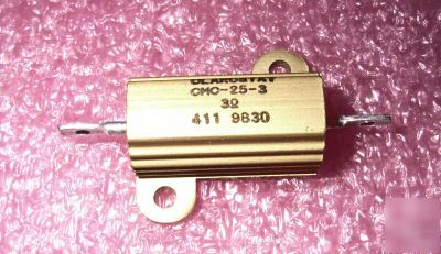 5 clarostat 3 ohm/20 watt/1% power resistors 